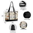 thumbnail image 2 of FORMRS Canvas Laptop Tote Bag for Women with 15.6" Computer Compartments Shoulder Handbag, Fall Coffee, 2 of 7