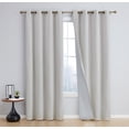 thumbnail image 2 of THD Passaic Geometric 100% Blackout Total Privacy Energy Efficiency Window Treatement Grommet Curtains - Set of 2 Panels, 2 of 7