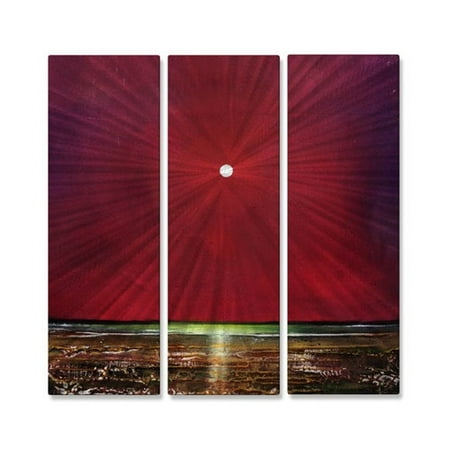 All My Walls 'A Blessed Night' by Toni Grote 3 Piece Painting Print Plaque Set