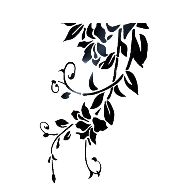 Yuarrent Adhesivo de pared para puerta, espejo multicolor interesante, accesorio de bricolaje, autoadhesivo, decoración del hogar, regalo dulce de Decoración del hogar Negro Yuarrent HA077601-01