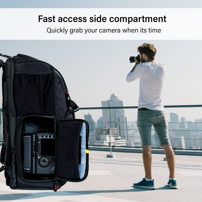 Deco Gear DSLR Camera Lens Backpack, Extra Compartments, Weather