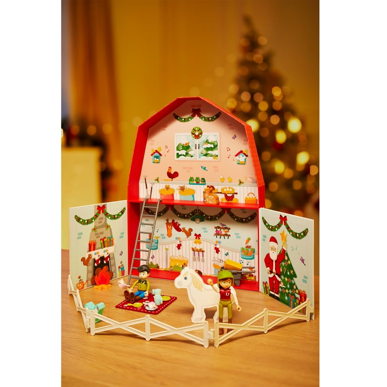 Hape Kids Wooden Pony Farm Christmas Advent Calendar w/ 24 Figures -  Walmart.com