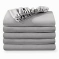 thumbnail image 1 of Bare Home 5-Pack Fitted Sheets - Premium 1800 Collection - Ultra-soft - Deep Pocket - Queen, Light Gray, 1 of 7
