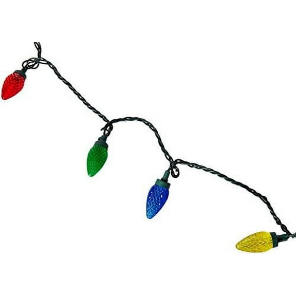 Holiday Wonderland 47657-88A Christmas LED 25-Light Set, C9, Multi, Faceted - Quantity 1