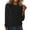 Black #808, variant on Womens Sweaters Cozy European And American Solid Color Loose Ladies Sweater Spring Autumn One Word Shoulder Exposed Business Casual Sweaters
