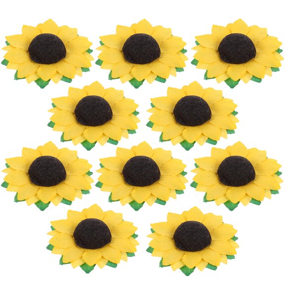HAMPPLIES 100Ud Accesorios De Girasol Artificial Para Creativa En Cajas De Regalo