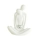 thumbnail image 4 of Pareja amantes de la estatua adorno abrazando figura de pareja para la decoración del día de San Valentín regalos de boda apartament hotel decoración Corazón de amor plateado, 4 of 8