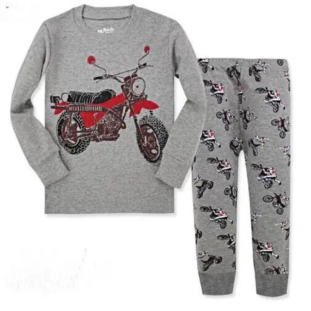 Conjunto de pijamas para niños y bebés, ropa de dormir de otoño, camisetas de manga larga y pantalones, novedad, 2 unidades