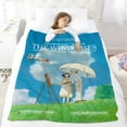 thumbnail image 5 of Throw Blanket for The Wind Rises Bed Couch Soft Warm Flannel Blanket for Kids Boys Girls Gifts Home Decor 60x80 Inch, 5 of 7