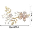 thumbnail image 2 of Elegant Wedding Hair Comb Bridal Accessory with Pearl Flower Rhinestone Decoration for Brides and, 2 of 7