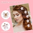 thumbnail image 3 of Guardurnaity Hermosa y elegante pinza para el cabello con perlas de aleación para cualquier ocasión, mini garras con diseño de flores vintage, Accesorio para el cabello, 3 of 6