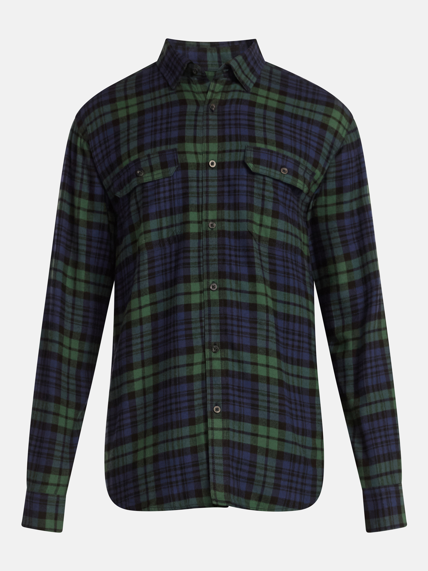 George Men's & Big Men's Relaxed Fit Double Pocket Flannel Shirt, Sizes XS-3XLT