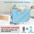 thumbnail image 2 of Microfiber Cleaning Cloth Roll, Blue Shop Towels 55 Sheets Washable, Microfiber Towels for Cars, Blue Rags Reusable Paper Towel for Automotive, Workshop, House, Kitchen, Cleaning Supplies11×9", 2 of 4