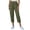 Green-a, variant on Summer Linen Capris Plus Size New Pull on Capris for Women Summer Faux Linen Casual Cropped Pants with Pockets Loose Beach Vacation Capris Trousers Dark Gray L