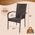 thumbnail image 2 of Aspect Living Hialeah Wicker Dining Chair Set - Set of 2, 2 of 6