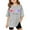 Grey, variant on WOYY Toddler Girls Loose Casual T Shirt Graphic Tee Short Sleeve Round Neck T-Shirt