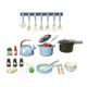 thumbnail image 5 of Juego de cocina, accesorios de cocina y olla a presión para cocinar al vapor, mini utensilios 32 piezas azul, 5 of 9