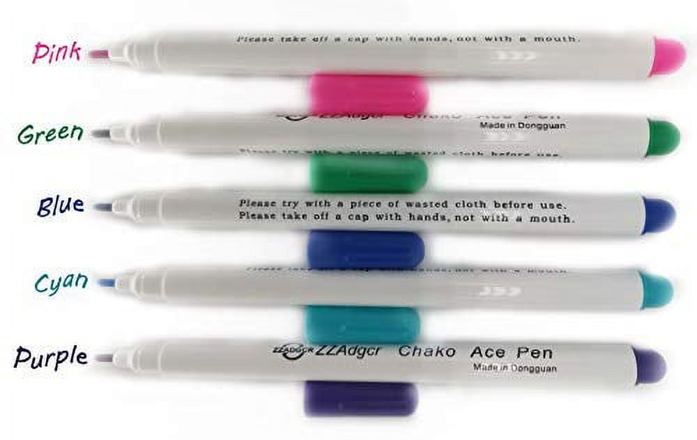 Vanishing Fabric Marker Pens - Air or Water Erasable Pens - Water Solu –  ThreadandTrimmings