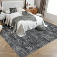 thumbnail image 2 of Hasoo Area Rug 3' x 5' Solid Texture Carpet for Living Room Bedroom Dark Gray Rug, 2 of 6