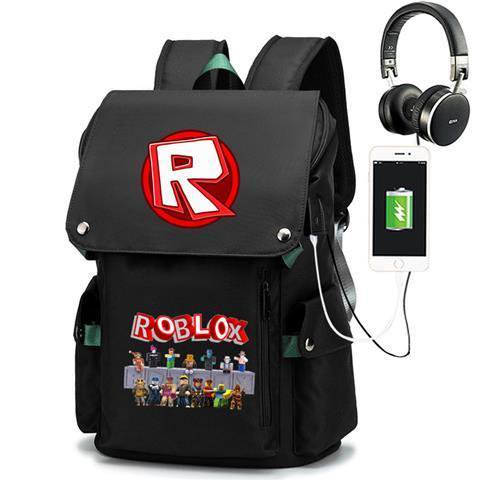 ROBLOX mochila de día de nariz roja, juego de RED Social, mochila periférica, bolsa de estudiante, regalo de cumpleaños para niñas, niños, niños