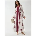 thumbnail image 2 of Printed Crew Neck Maxi Dress with Arched Detail, 2 of 4