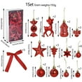 thumbnail image 3 of NWOKYZGH Christmas Decoration Glossy Ball Plastic Ball Pendant 45 Pieces Set, 3 of 7
