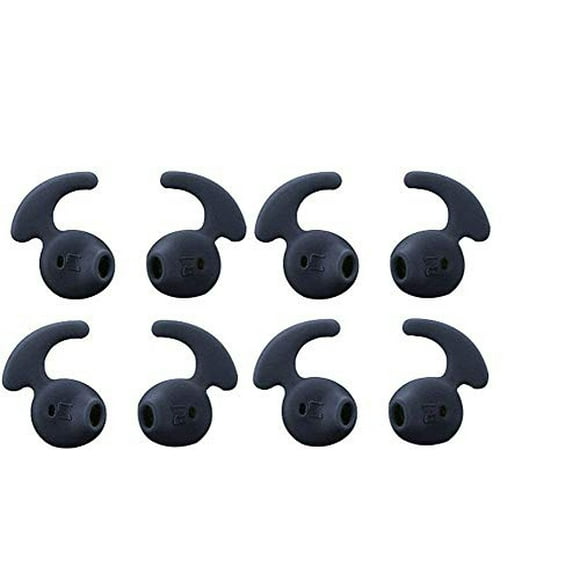 Samsung Eargel Earbud Tips Lunies Antideslizante Soft Silicone Sport Running Earphone Covers para Samsung Galaxy S6 9200 S7 Edge Note 5 Earbuds 4 pares Negro