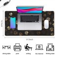 thumbnail image 5 of Long Mouse Pads for Desk,Paw Print Desk Mats on Top Of Desks, Desk Mouse Pad Extra Large with 3mm Non-Slip Base and Stitched Edge for Gaming,Office,Work,Home 31.5"x15.7", 5 of 6