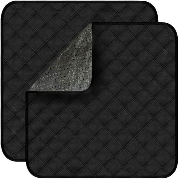2Pcs Waterproof Seat Protector Pads Washable Absorbent Chair Pads for Incontinence Reusable Pee Pads for Adults Kids Wheelchair,  22x21inch