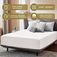 thumbnail image 4 of Crescent Bedding White Cotton, Jersey, Knit Deep Pocket Fitted Sheets, Twin-XL, Adjustable, Deep Pocket(2 Pieces ), 4 of 6
