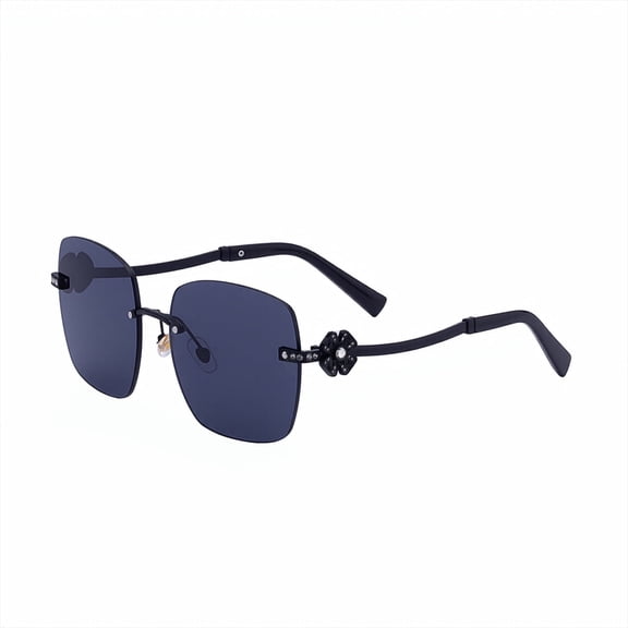 US Exclusive DG-98308 Rimless Sunglasses – Ultra-Thin Unisex UV400 Polarized Lenses, Lightweight Metal Frame for Driving & Fashion