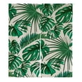thumbnail image 1 of EREHome Feuilles de Palmier Tropical Rideau Japonais Porte Porte Fenêtre Traitement Rideaux Coton Lin Taille 105x120 cm, 1 of 1