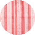 thumbnail image 1 of Ahgly Company Indoor Round Solid Red Modern Area Rugs, 4' Round, 1 of 4