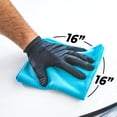 thumbnail image 6 of The Rag Company - Ultra Rip N' Rag XL Premium Reusable Pearl-Weave Microfiber Cleaning Cloth - 16in x 16in - 50 Count - Blue, 6 of 9