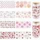 thumbnail image 1 of 8 pegatinas para vasos de cristal, 8 estilos, rosas, UV, DTF, transparentes, de plástico, con forma de corazón, flor, floral, cuadradas, con huella de cactus arcoíris, impermeables., 1 of 9