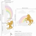 thumbnail image 4 of Large Rainbow Wall Decals (Unicorn and rainbow), 4 of 4