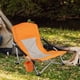 thumbnail image 1 of Silla de camping plegable, ligera y plegable, ideal para picnics en el jardín o la playa. Naranja, 1 of 8