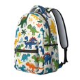 thumbnail image 2 of Cute Dinosaur Pattern Backpack for School,Cute School Bag,Schoolbag with Adjustable Shoulder Straps & Padded Back,15.3"x11"x7.1".﻿, 2 of 6