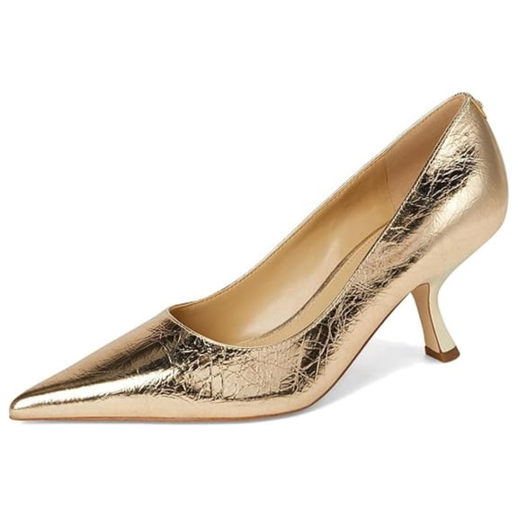 Michael Kors Women’s Luna Mid Pump, Pale Gold, Size 7M