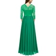 thumbnail image 2 of KaLI_store Women's Formal Dresses Formal Dresses for Women Evening Party Halter Neck Sleeveless Ruffle Split Guest Ball Gowns Prom Dress Green,XL, 2 of 4