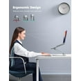 thumbnail image 2 of Adjustable Laptop Stand Portable Laptop Riser Aluminum Laptop Stand for Desk Foldable Ergonomic Computer Notebook Stand Holder for MacBook Air Pro and More laptops (-;;), 2 of 8