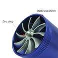 thumbnail image 3 of Car Single Supercharger Turbine Turbo Charger Air Filter Intake Fan Fuel Saver, 3 of 5