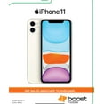 Boost Mobile iPhone 11, 64 gb, White Prepaid Smartphone