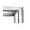 thumbnail image 2 of SEWCHICS Tuyau de Cheminée de Poêle à Bois Coude en Acier Inoxydable Lot de 1, 2 of 6