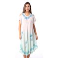 thumbnail image 2 of Riviera Sun Cold Shoulder Ombre Casual Sundress for Women (Mint /White, Large), 2 of 4