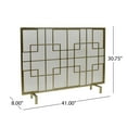 thumbnail image 4 of Fire Screen,Gold Iron Garden Outdoor Canopies Gazebos Umbrellas Shades, 4 of 9