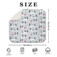 thumbnail image 4 of Gray Christmas House and Tree Pattern Dish Drying Mat for Kitchen 1 Pack, Ultra Absorbent Microfiber Dishes Drainer Mats,16x18in(41x46cm), 4 of 6