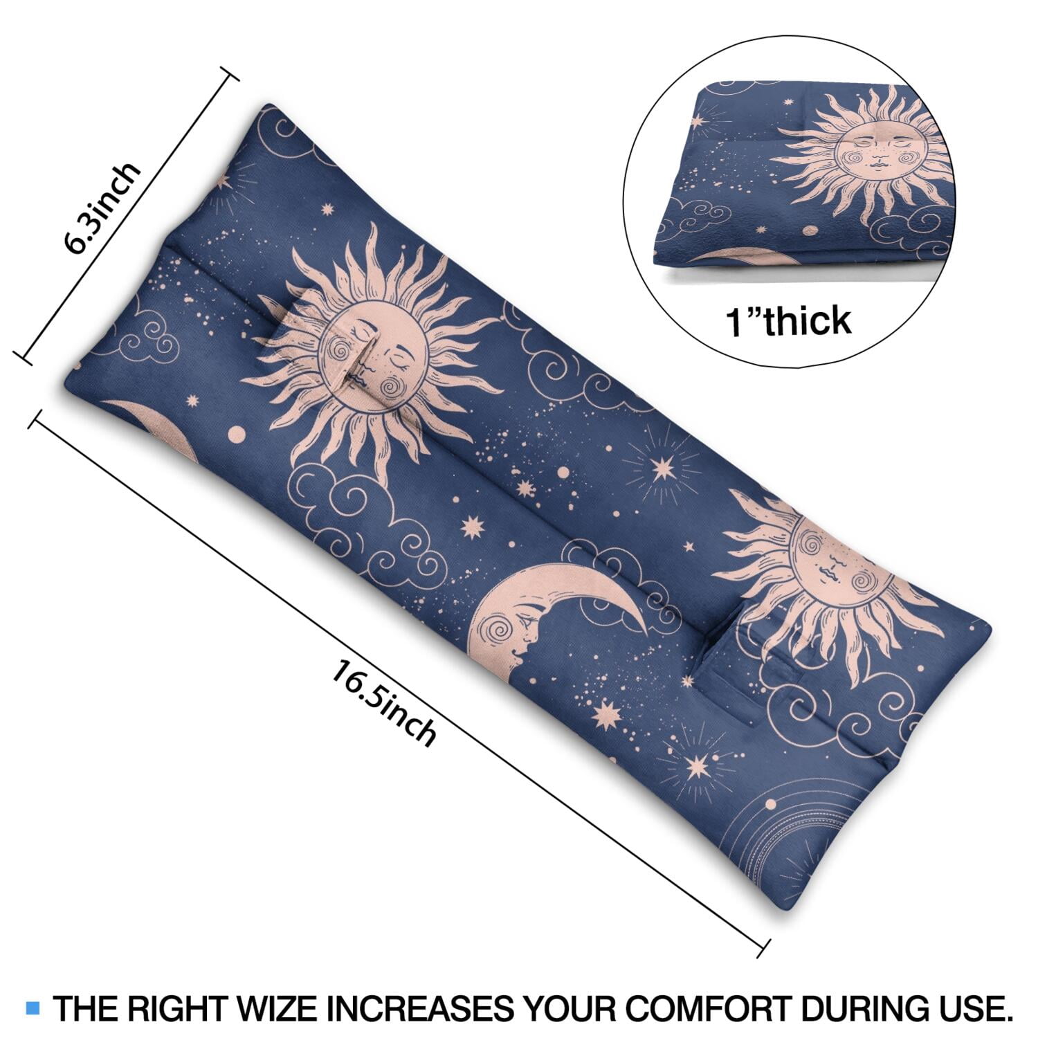 Astrology Print Mastectomy Pillow Car Seatbelt Cushion for Post-Surgery Comfort & Support