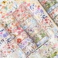 thumbnail image 3 of Lindos 18 Rollos Washi Manking Cintas Juego De Oro De Oro Floral Adhesivo Cinta Decorativa Cinta Decorativa Hojas De Flores Hojas De Planta Patrón De Planta Para Artes Y, 3 of 7