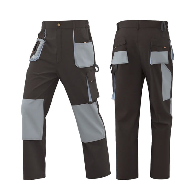 ZACPNCV Pantalon de Travail Extérieur pour Hommes Pantalon de Sport Pantalon Cargo Décontracté Bas de Randonnée Pantalon avec Protection des Genoux Marron
